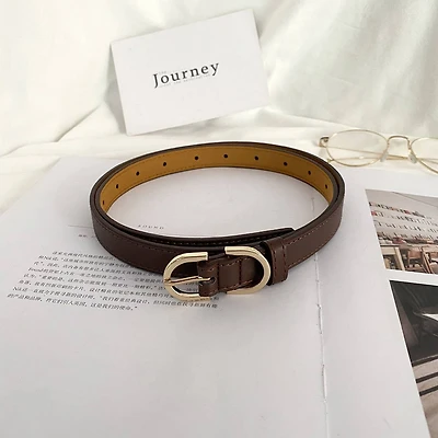 Brown Simple Style Belt