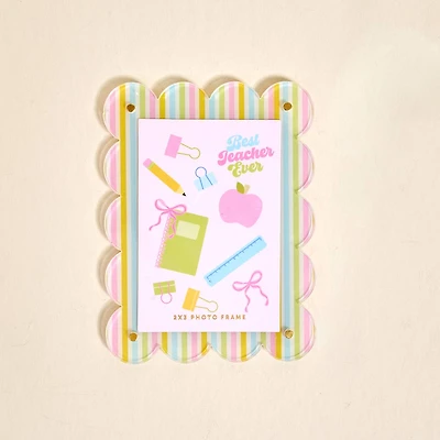 Mini Acrylic Picture Frame Magnet–Color Me Happy