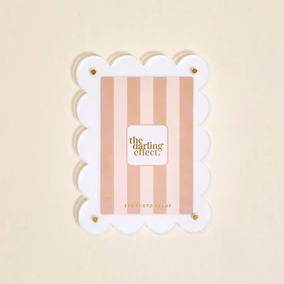 Mini Acrylic Picture Frame Magnet–White
