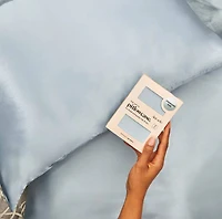 Blue Satin Pillowcase - King