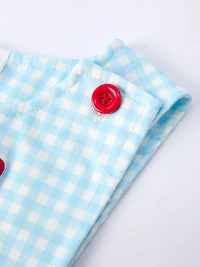 July 4th Plaid Boys Romper