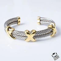 Two Tone X Cuff
