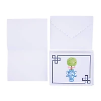 Pink Topiary Note Card Set