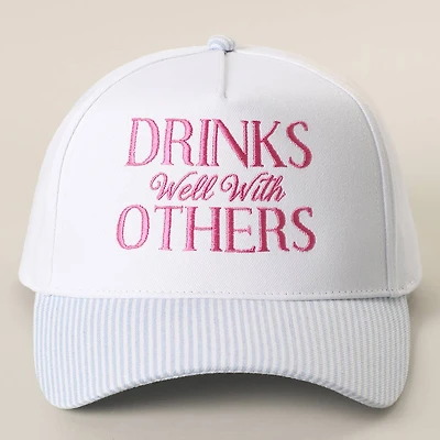 Blue Drinks Well With Others Hat