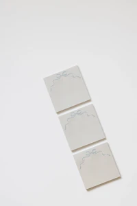 Blue Bow Sticky Notes