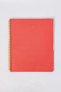 Rough Draft Large Notebook, Floral Stripe