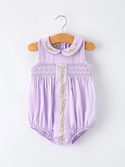 Floral Lavender Romper