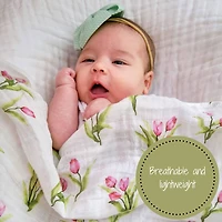 Tulip Garden Baby Swaddle Blanket