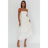 Jacquard Tiered Maxi Dress