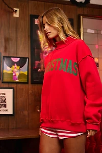 Christmas & Merry REVERSIBLE Mockneck