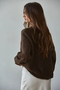 Brown Knit Cardigan