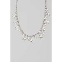 Chain Link Starfish Charm Necklace