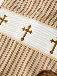 Stripe Smocked Cross Boys' Romper