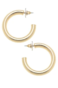 Arabella Hoop Earrings in Shiny Gold