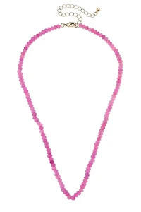 Lucy Gemstone Beaded Multi-Charm Necklace Base