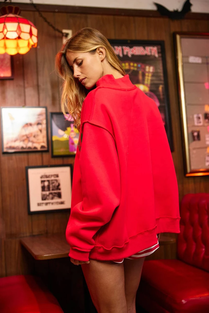 Christmas & Merry REVERSIBLE Mockneck