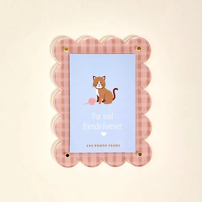 Mini Acrylic Picture Frame Magnet–Cool Cat