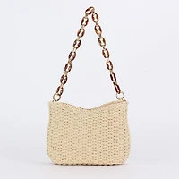Beige Straw Bag