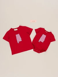 Alabama Embroidered Gingham Bubble