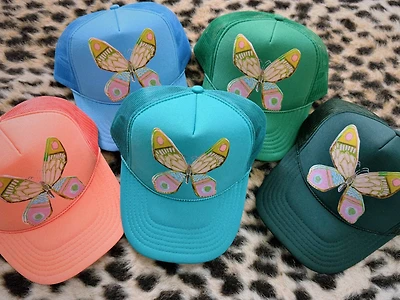 Blue Butterfly Trucker Hat