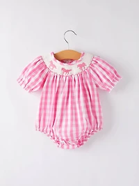 Horse Smocking Girls Romper
