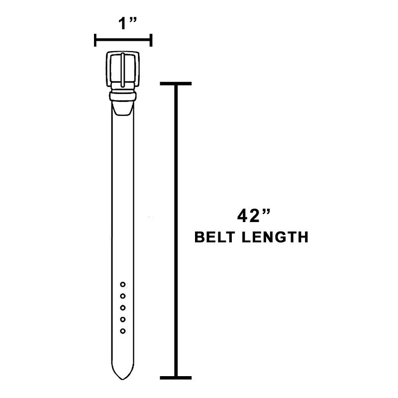 Brown Solid Rectangle Buckle Leather Belt