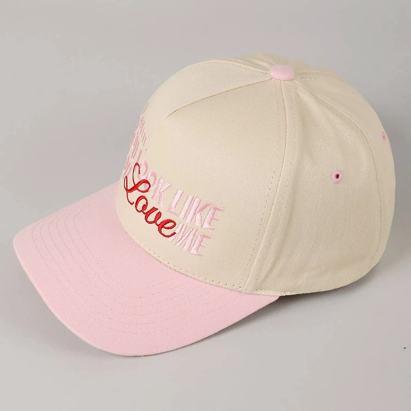 You Look Like You Love Me Embroidery Trucker Hat: Red / ONE SIZE