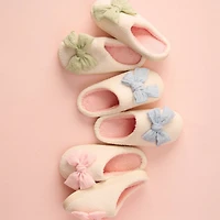 Fuzzy Slippers-Betty Bow Blush