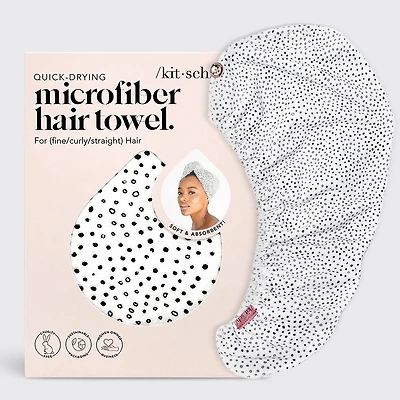 Quick Dry Hair Towel - Micro Dot