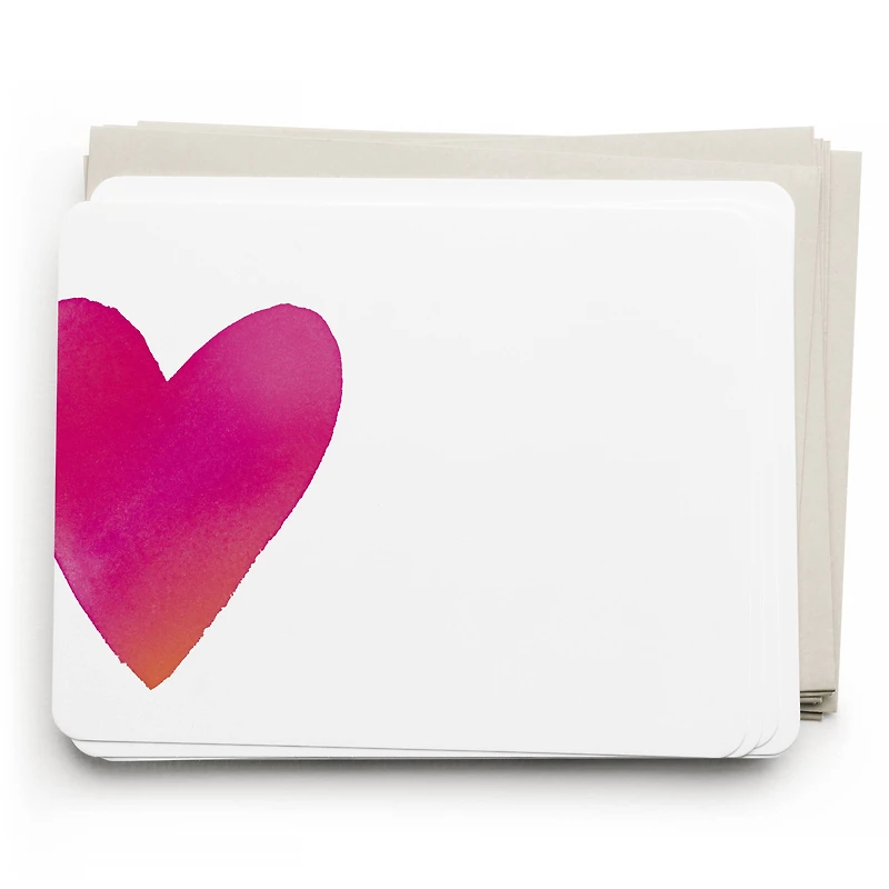 Big Heart Flat Note Set