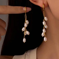 Pearl Drop Tarnish Free Earrings