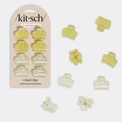 Mini Jelly Cloud Clips Butter Yellow