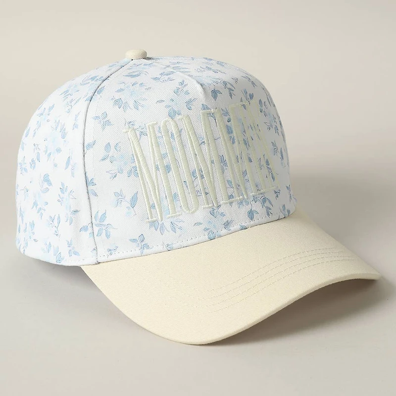 Floral MOMMIN' Embroidered Trucker Hat