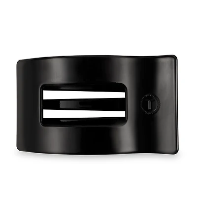 Flat Rectangle Hair Clip | Large | Jet Black