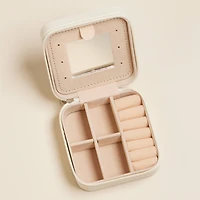Bow Monogram Print Jewelry Box -Travel Size: Pink / One / 5AC78043