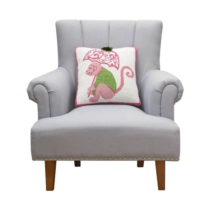 Chinoiserie Monkey Hook Pillow