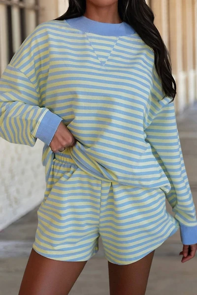 Yellow & Blue Stripe Set