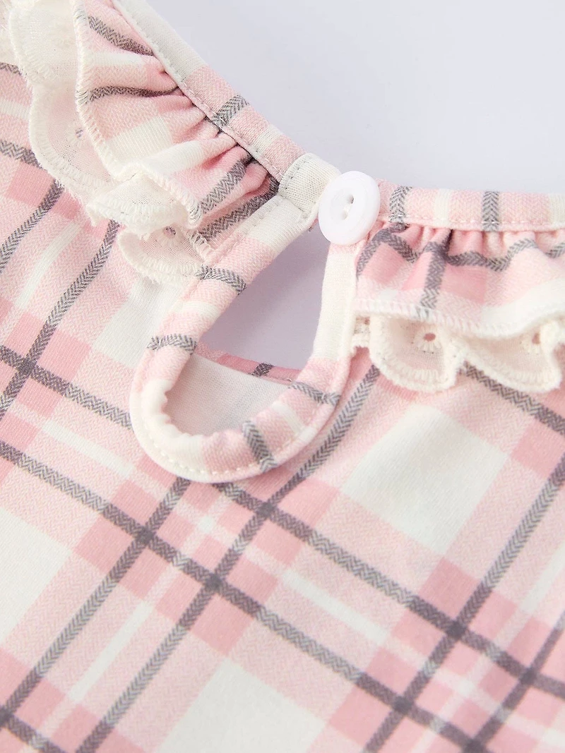 Western Horse Embroidered Smocked Romper