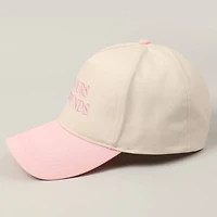 Pink I'M YOURS NO REFUNDS Embroidery Two-Tone Hat