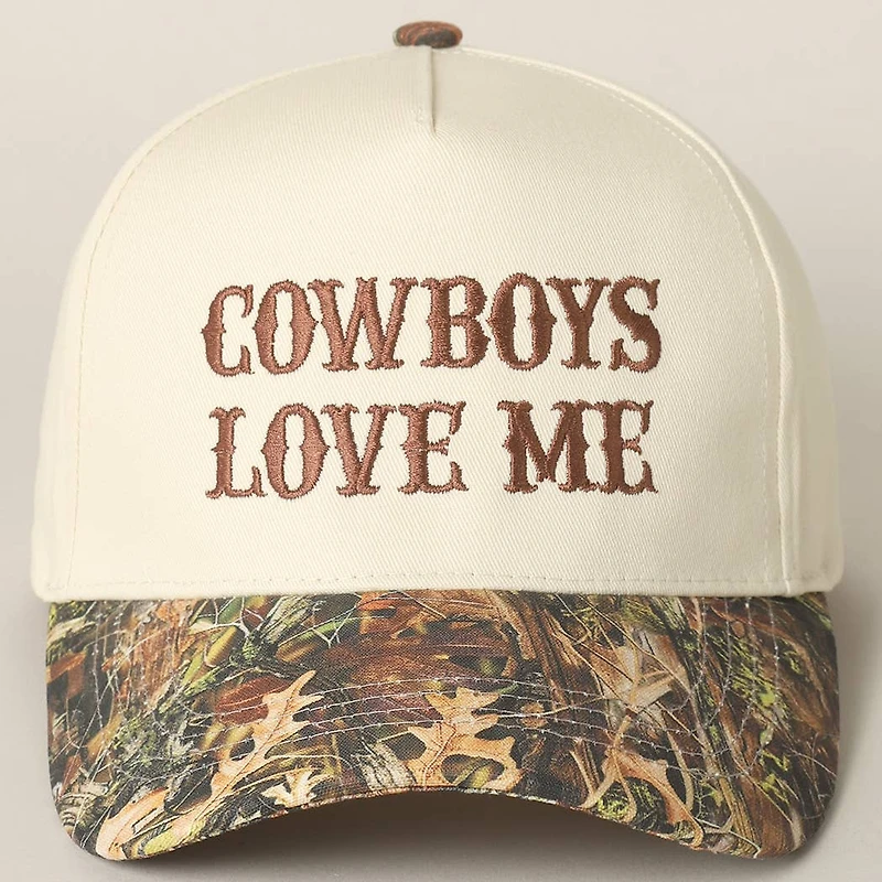 Cowboy Love Me Embroidery Camo