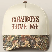 Cowboy Love Me Embroidery Camo