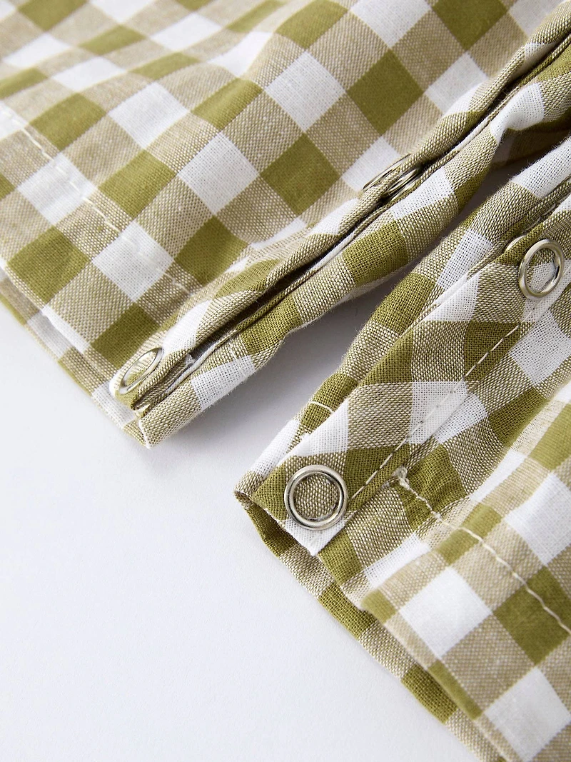 Green Fish Baby Boy Romper