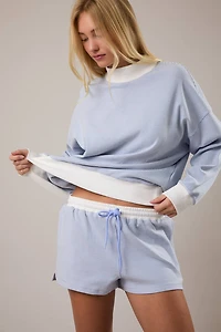 Light Blue Stripe Shorts