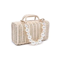 Cream Everly Evening Bag