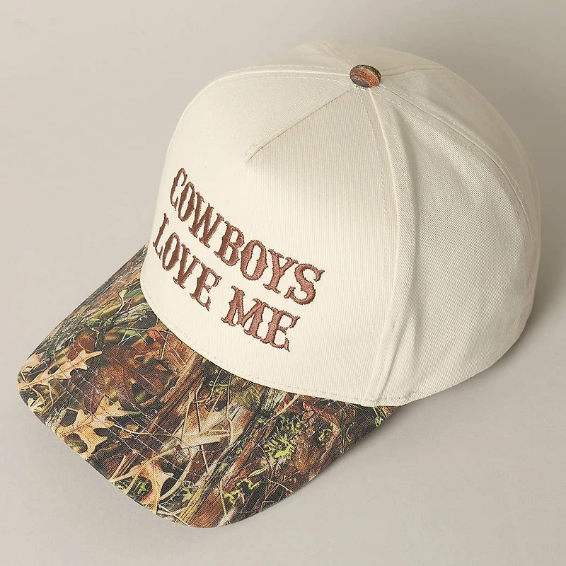 Cowboy Love Me Embroidery Camo