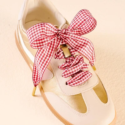 Step It Up Shoelaces-Gingham