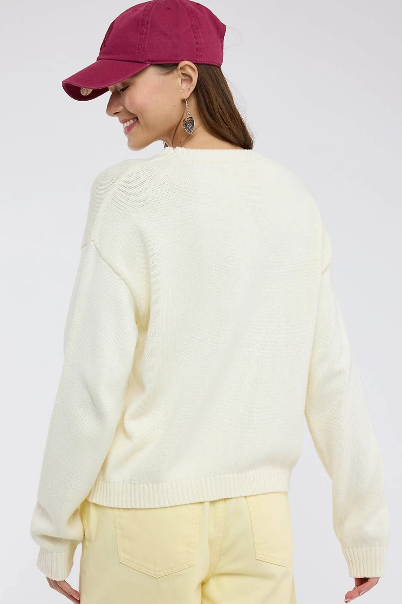 Cream Duck Sweater