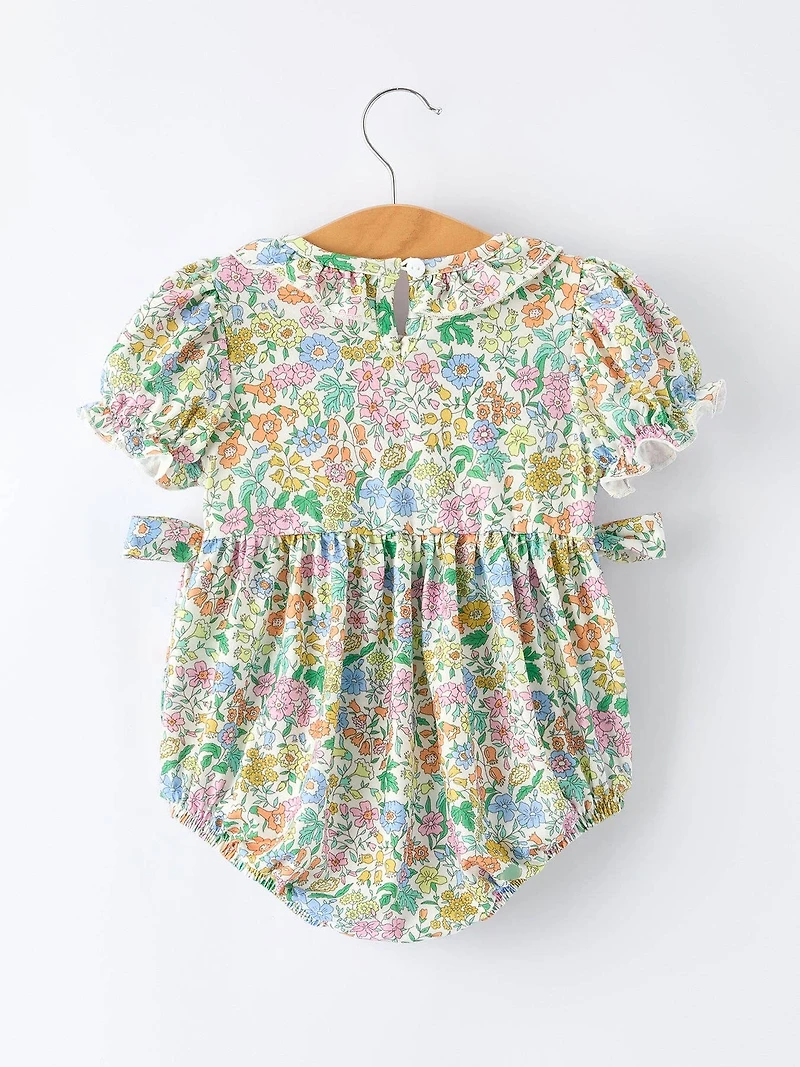 "MAMA'S GIRL" Smocked Girls' Romper