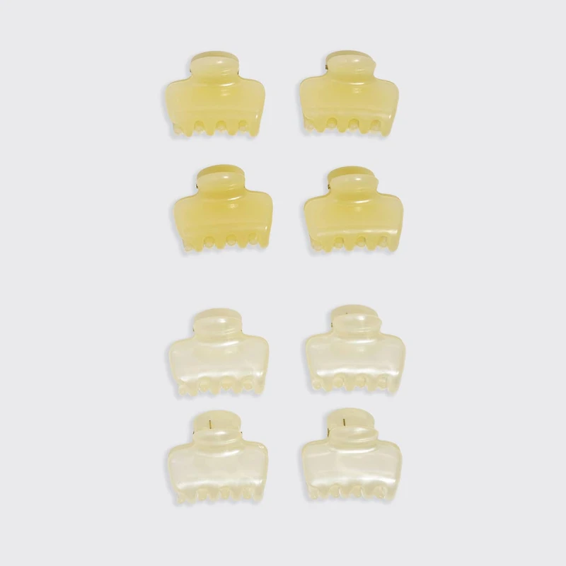 Mini Jelly Cloud Clips Butter Yellow