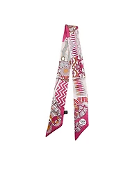 Pink Patterned Scarf